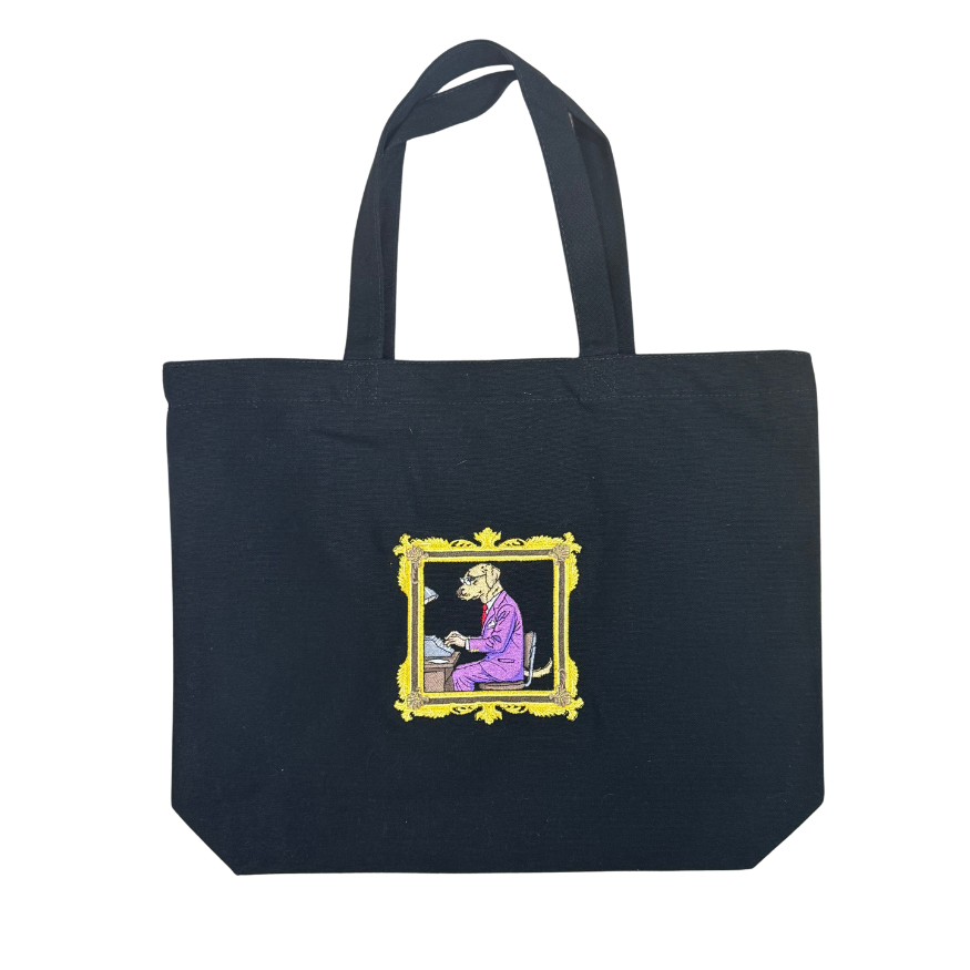 Heavy Duty Canvas Bag - Dog Typing