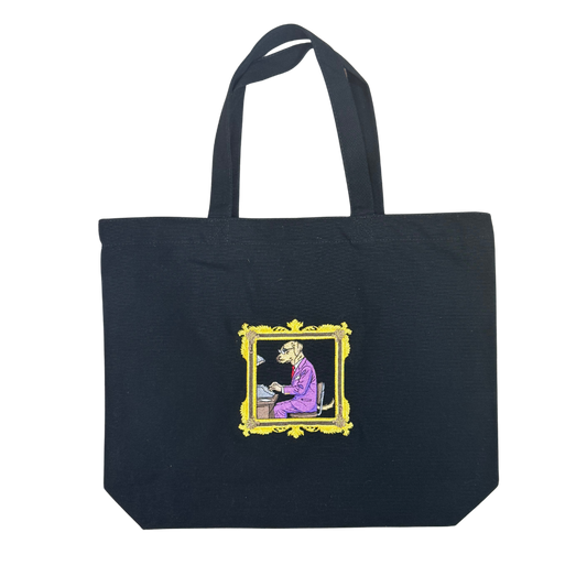 Heavy Duty Canvas Bag - Dog Typing