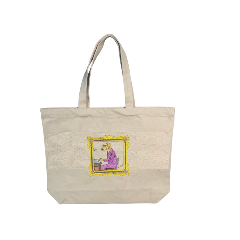 Heavy Duty Canvas Bag - Dog Typing